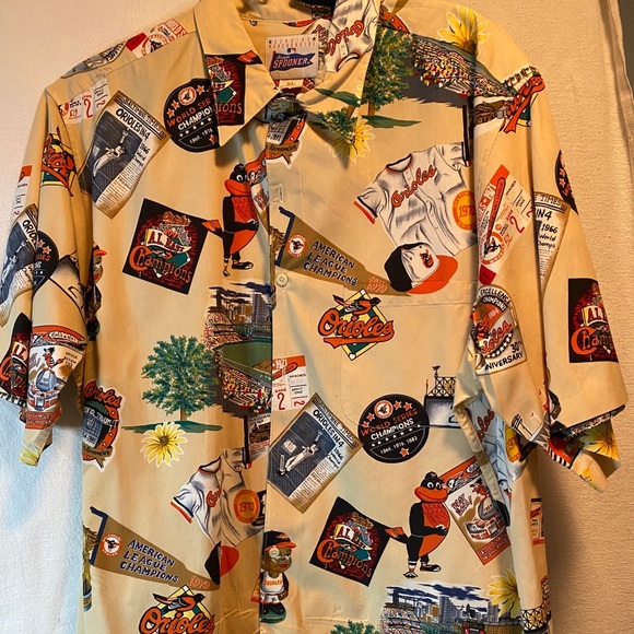 orioles button down shirt